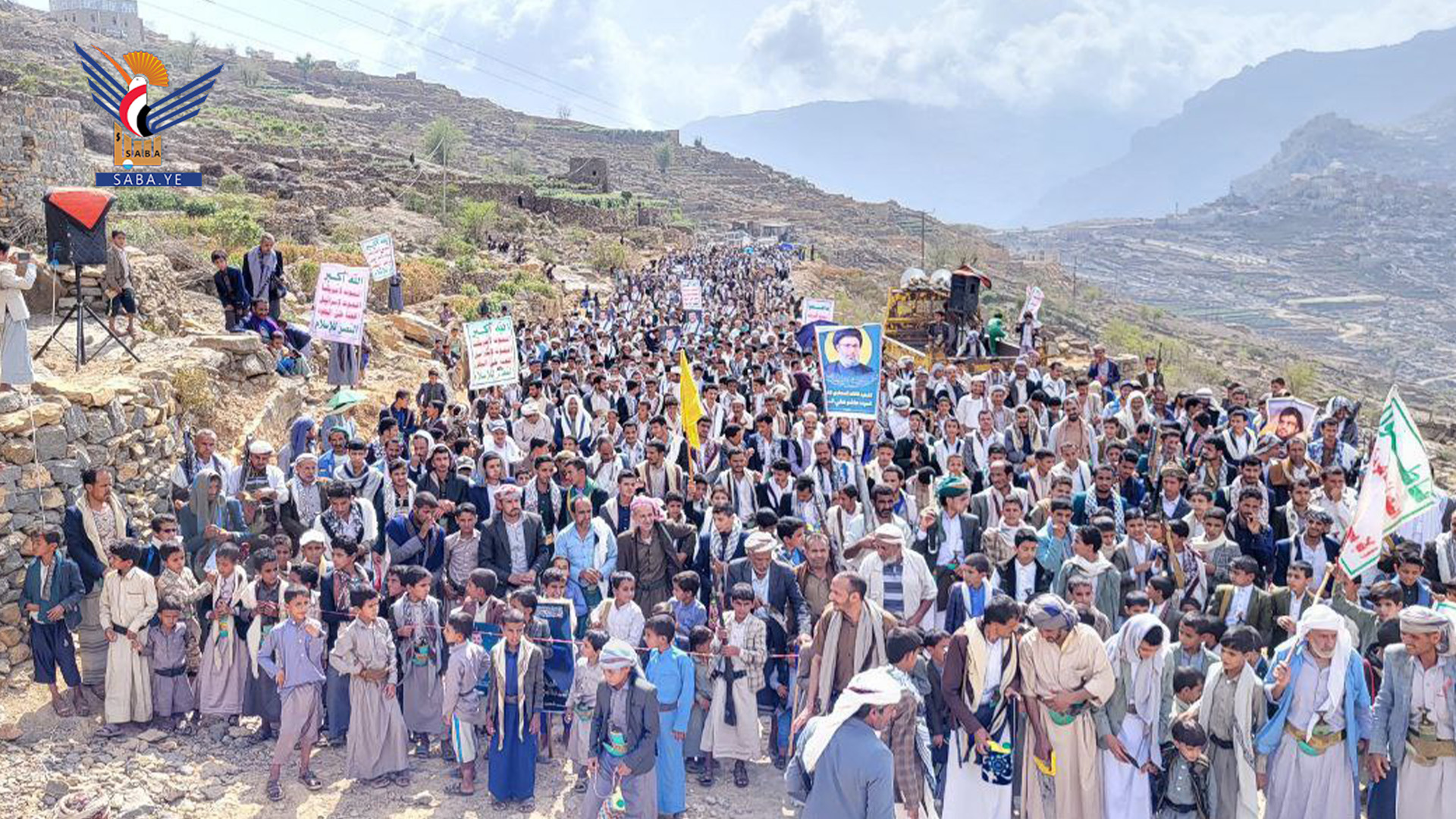 أبناء حجة يحتشدون في 252 مسيرة تأكيدا على النفير لنصرة الأقصى والشعب الفلسطيني