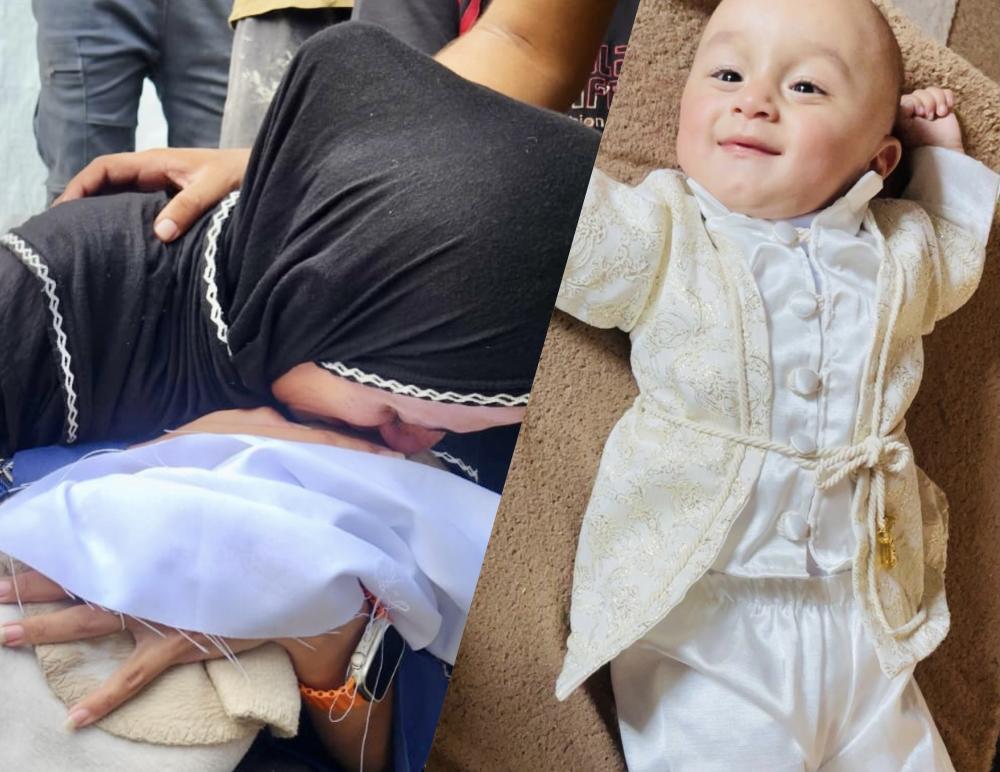 "أيمن".. ابتسامة أمٍّ أطفأها الجوع في غزة "أيمن".. ابتسامة أمٍّ أطفأها الجوع في غزة