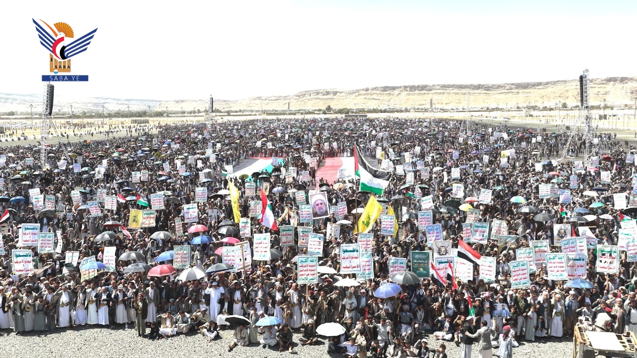مسيرات حاشدة بصعدة تأكيداً على وحدة ساحات محور الجهاد والمقاومة