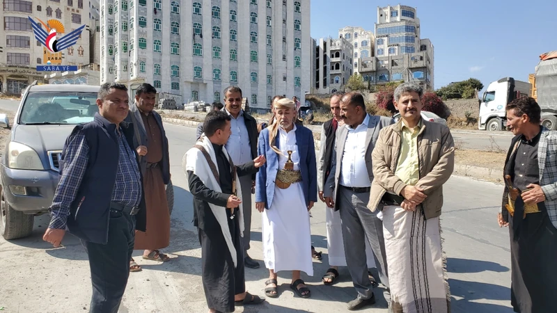 الاطلاع على سير تنفيذ مشاريع الأشغال العامة في مدينة إب