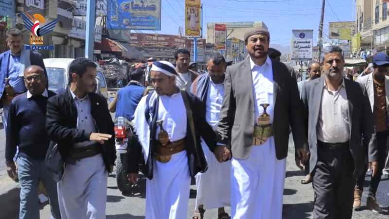 تفقد العمل بمشروعي ترميم شارع المقالح وقناة التصريف بمديريتي السبعين وبني الحارث