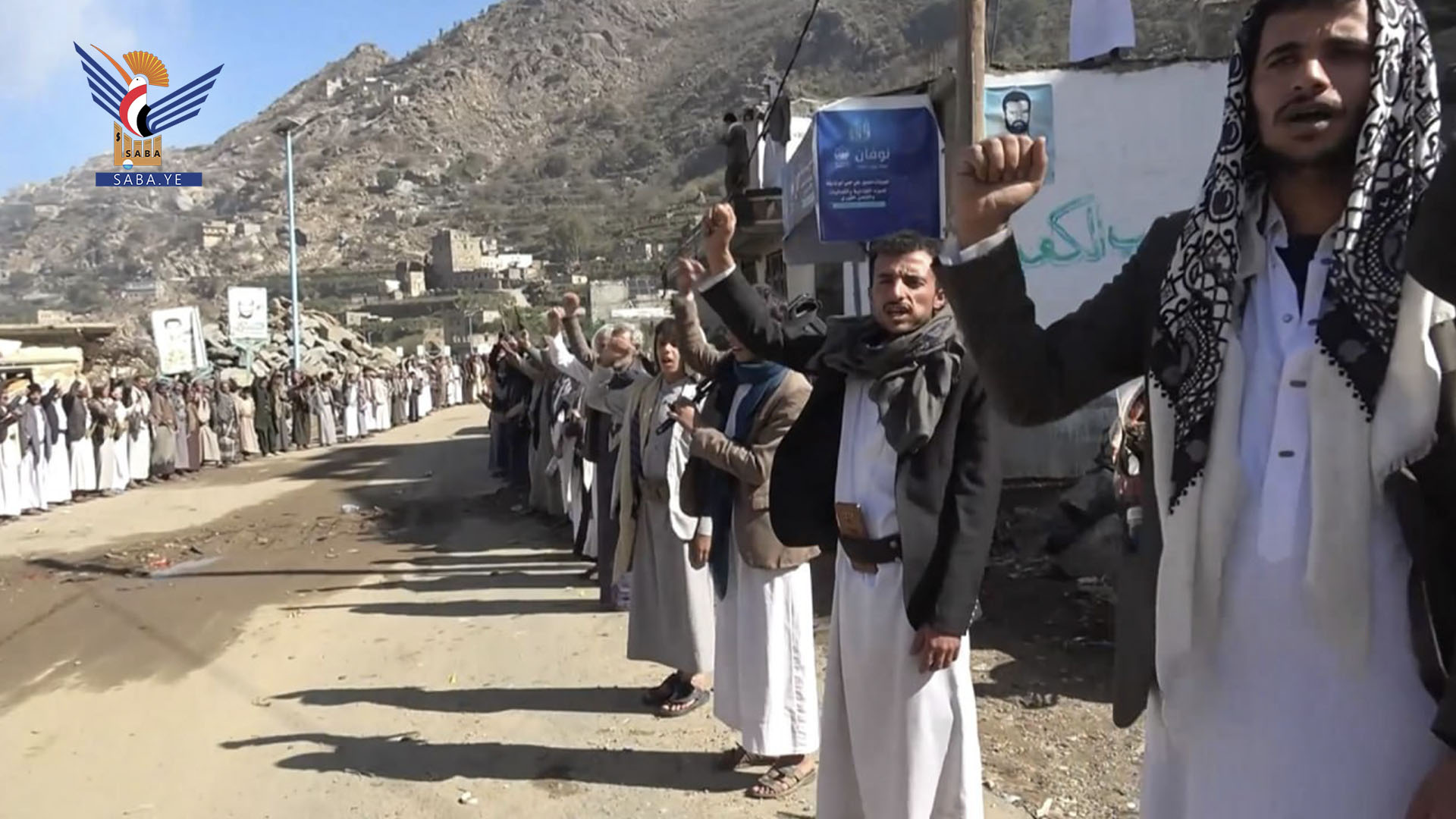 وقفتان مسلحتان في مران بصعدة تأييداً لعمليات القوات المسلحة