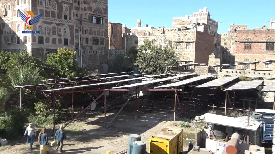 افتتاح مشروع الطاقة الشمسية لبئر الوشلي بمديرية صنعاء القديمة