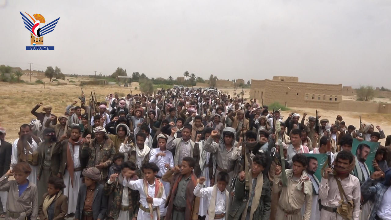 الجوف.. 50 مسيرة حاشدة تؤكد الثبات مع غزة والجاهزية لمواجهة العدو الصهيوني