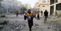   استشهاد ثلاثة فلسطينيين في قصف للعدو الصهيوني على خان يونس