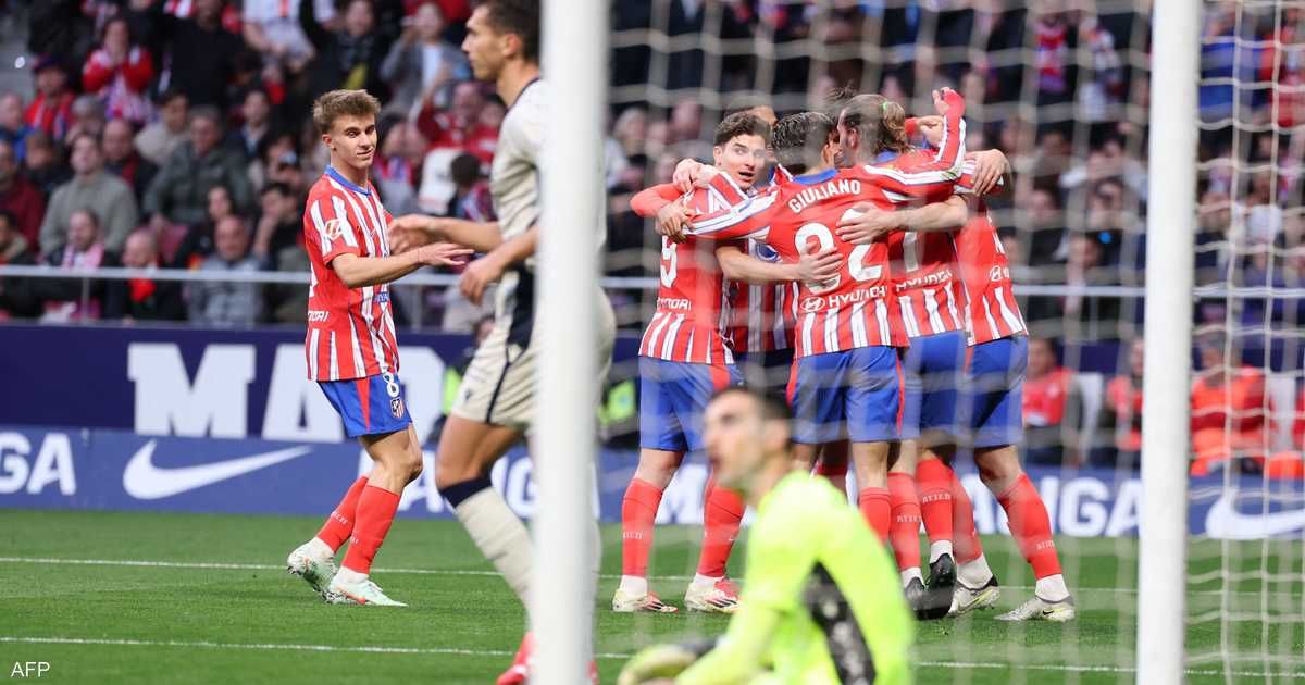 الدوري الإسباني.. أتلتيكو مدريد يرتقي إلى الصدارة بفوز صعب على أوساسونا