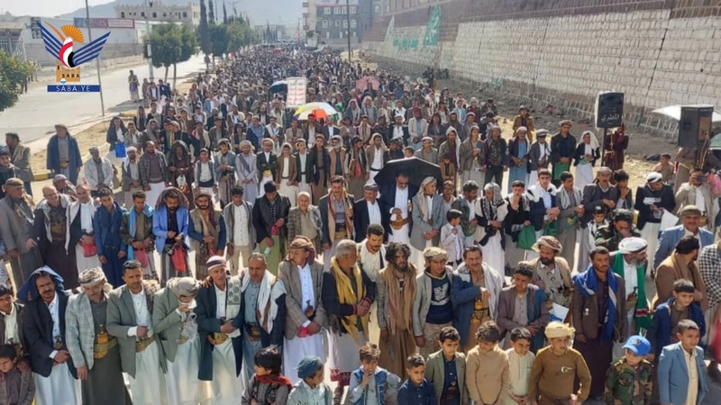 إب تؤكد في مسيرات حاشدة على نصرة فلسطين