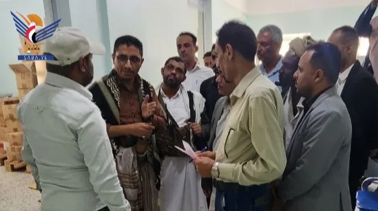 تفقد الأوضاع الصحية بمستشفى النشمة في مديرية المعافر بتعز