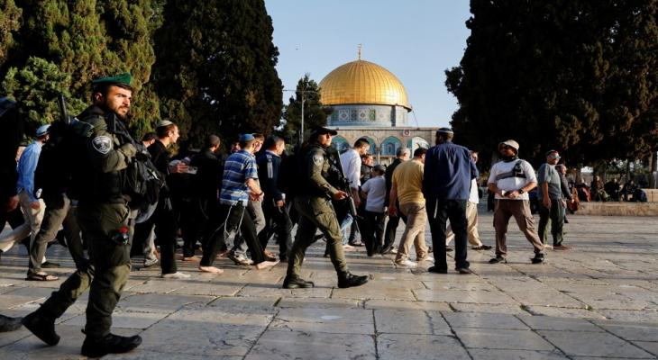 218 مستوطناً يقتحمون باحات المسجد الأقصى