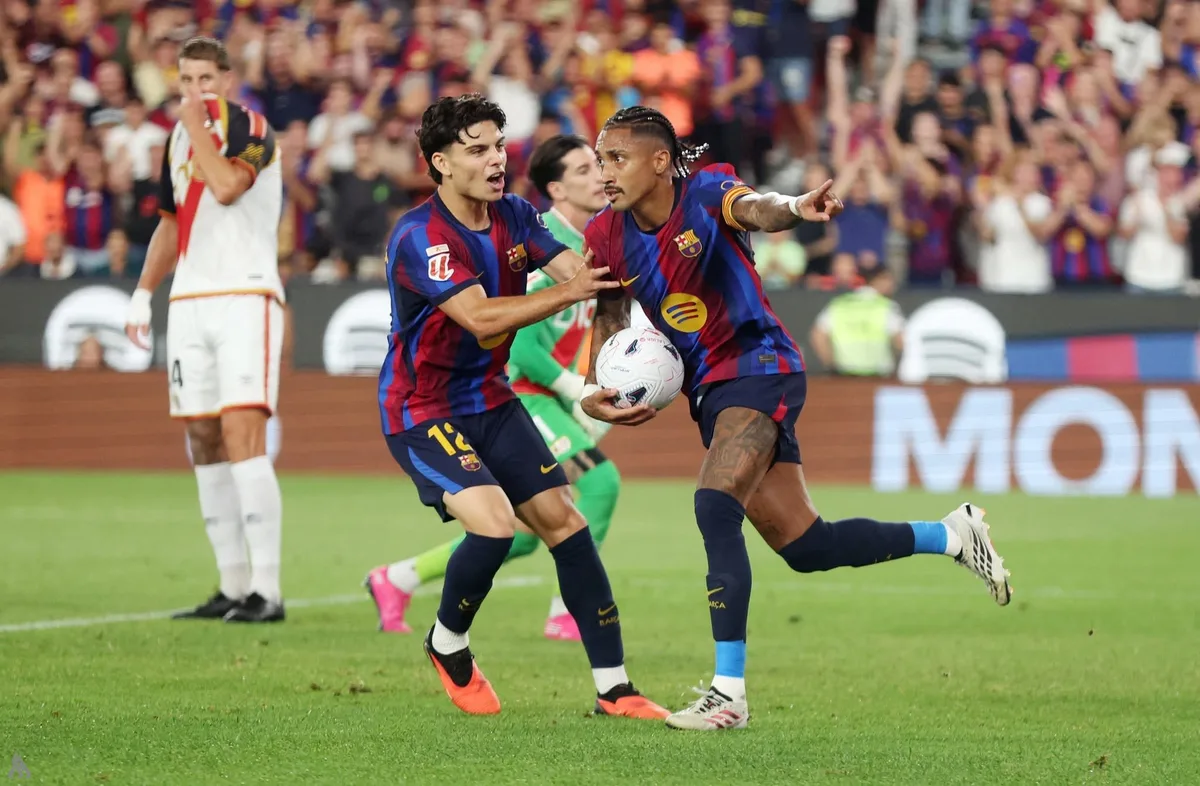 برشلونة يتصدر الليغا بخماسية في شباك رايو فاييكانو