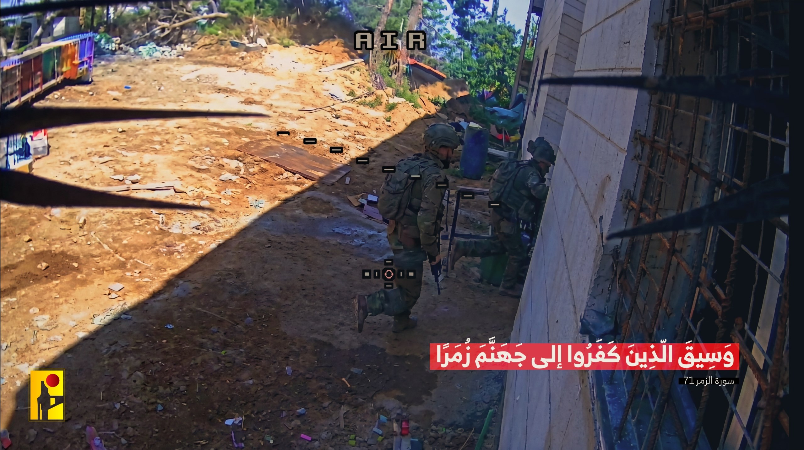 المقاومة اللبنانية تستهدف منصة قبة حديدية وتجمعاً لجيش العدو الصهيوني