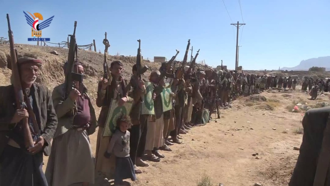 وقفة قبلية مسلحة حاشدة في بني حشيش تنديدًا بالإساءة للقرآن الكريم