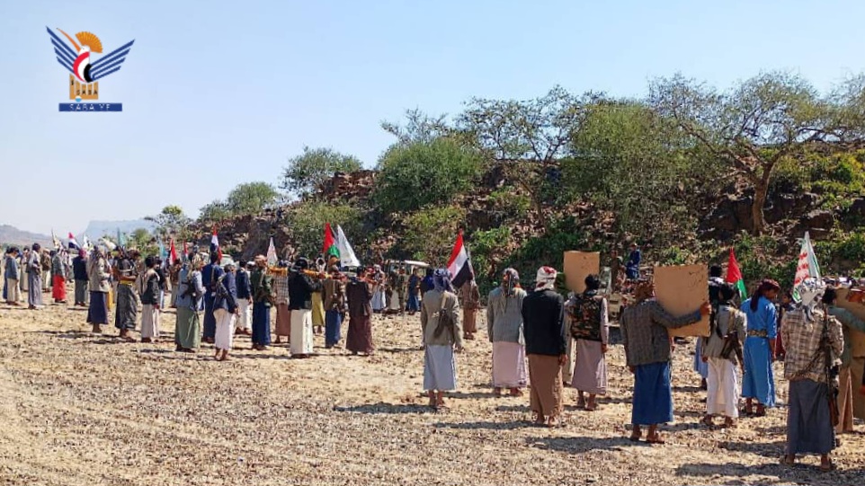 عمران.. مسيرات راجلة لقوات التعبئة العامة في عدد من المديريات