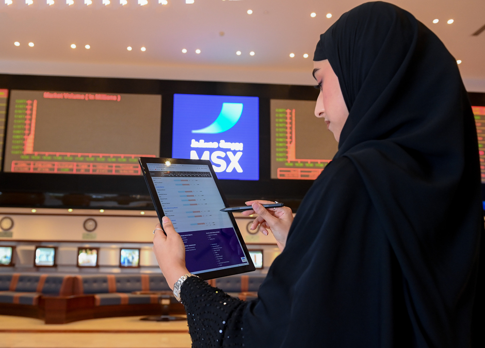 مؤشرُ بورصة مسقط يرتفع 143 نقطة في تداولات الأسبوع الماضي 