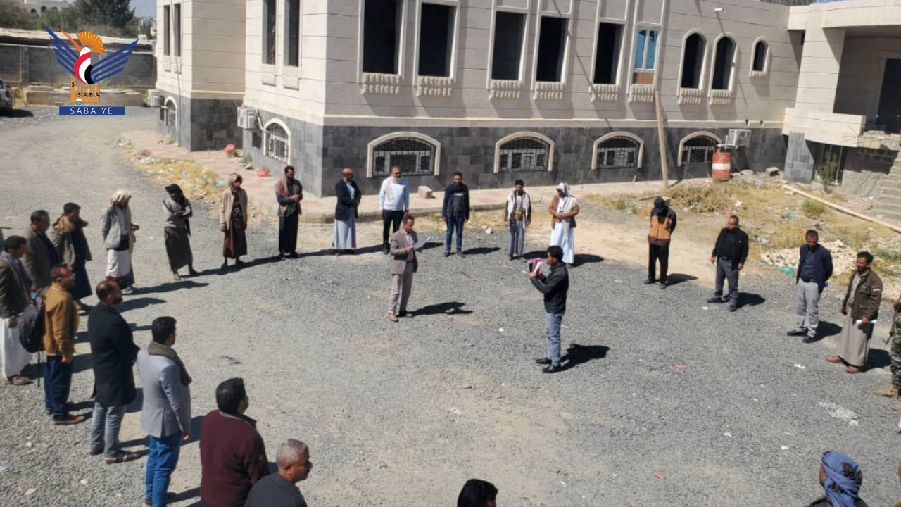صنعاء .. وقفة بهيئة الموارد والمنشآت المائية وفاءً للشهداء واستمرارًا للتعبئة والجهوزية