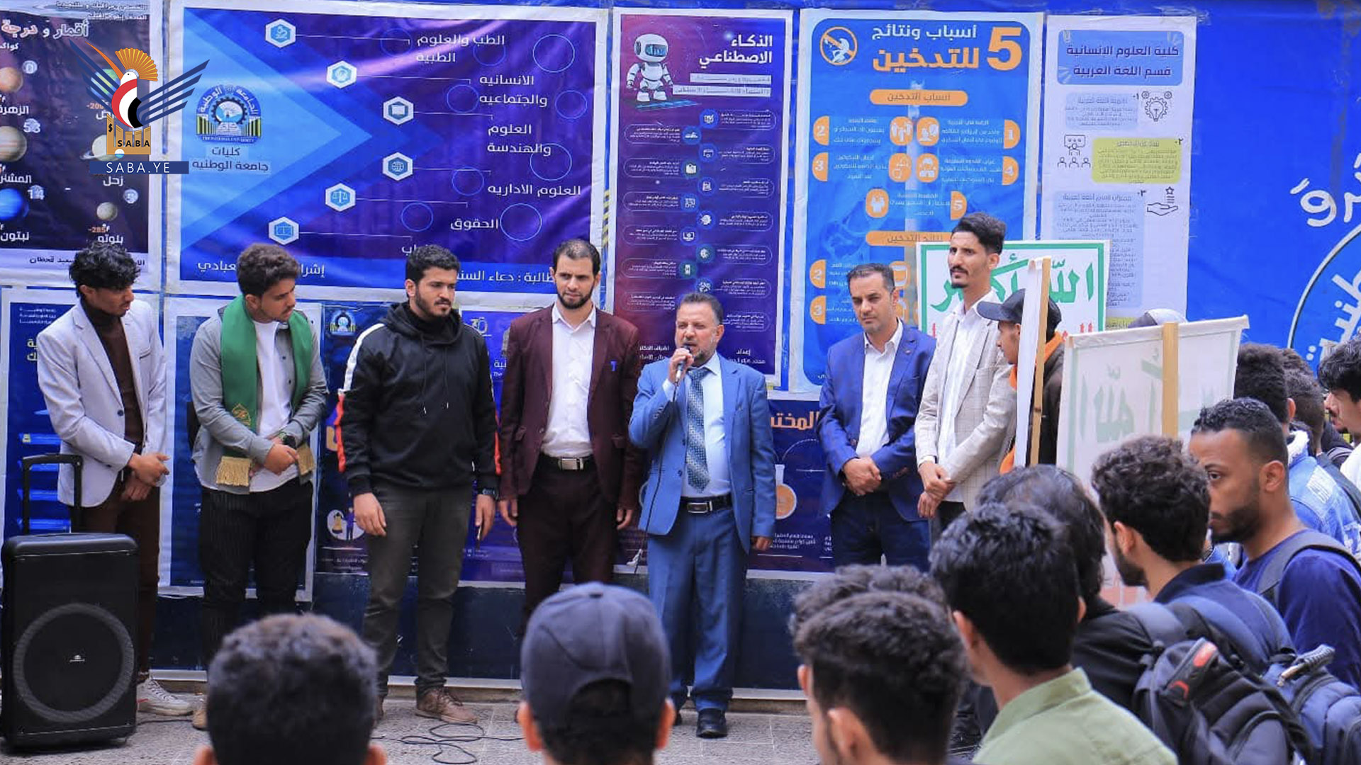 افتتاح معرض فني وتشكيلي لطلاب الجرافيكس والملتيميديا بالجامعة الوطنية