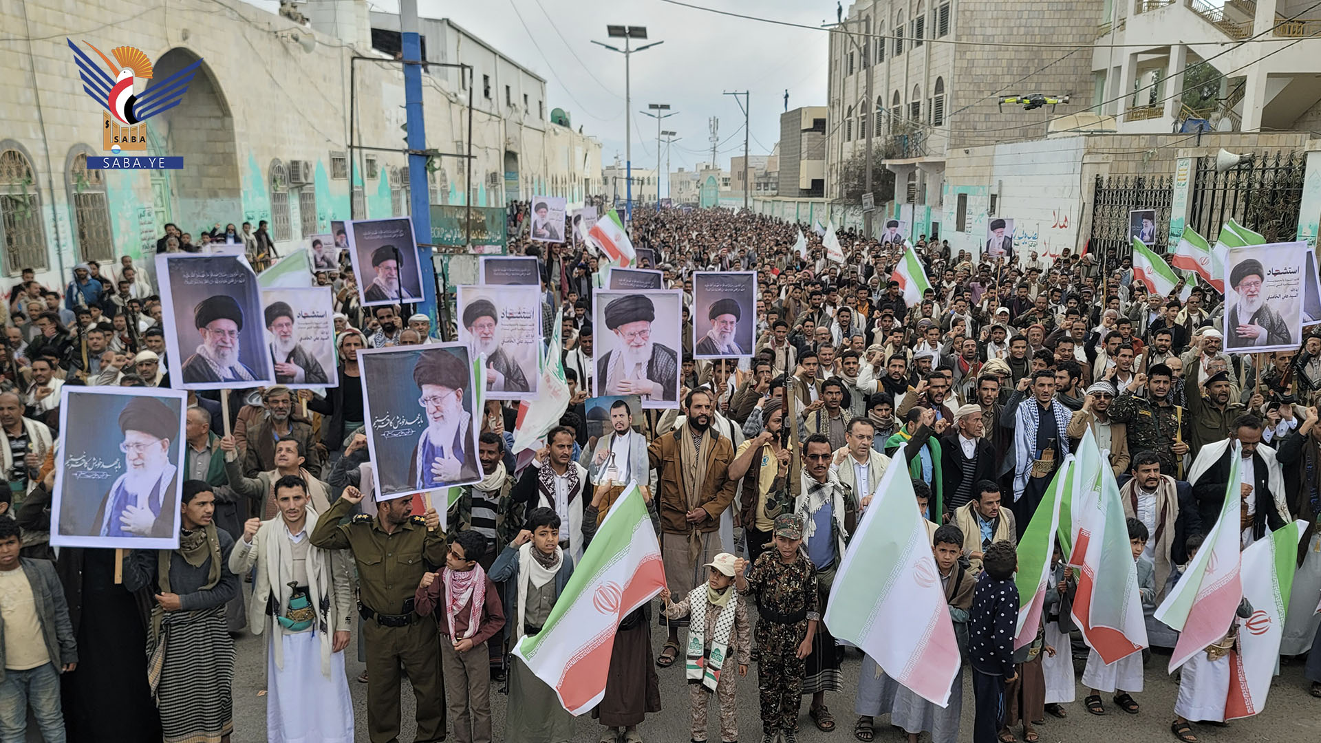 مسيرات حاشدة بحجة تضامنًا مع الشعب الإيراني وإعلانًا للجهوزية لأي تطورات