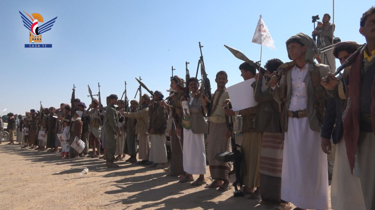 الجوف.. لقاء موسع لقبائل المطمة تأكيدا على استمرار النفير والوفاء لدماء الشهداء الجوف.. لقاء موسع لقبائل المطمة تأكيدا على استمرار النفير والوفاء لدماء الشهداء