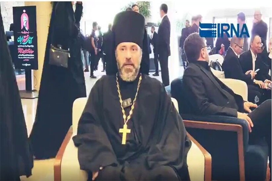 كاهن الكنيسة الأرثوذكسية الروسية: استشهاد الإمام الخامنئي زاد قوة إيران