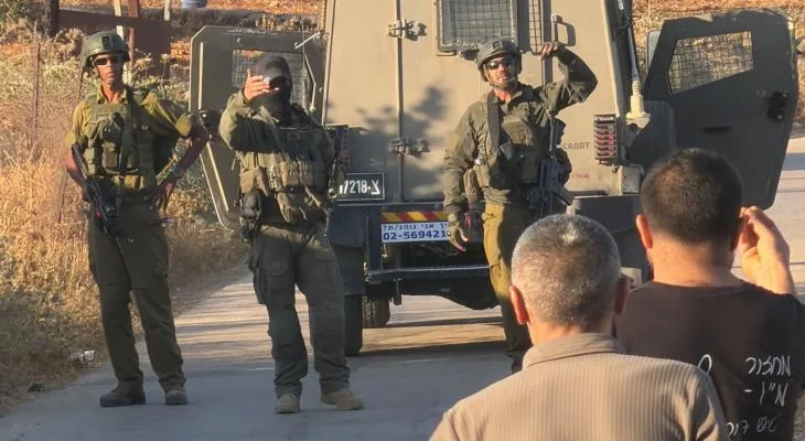 إصابة فلسطيني إثر اعتداء جنود العدو الإسرائيلي بالضرب عليه قرب نابلس