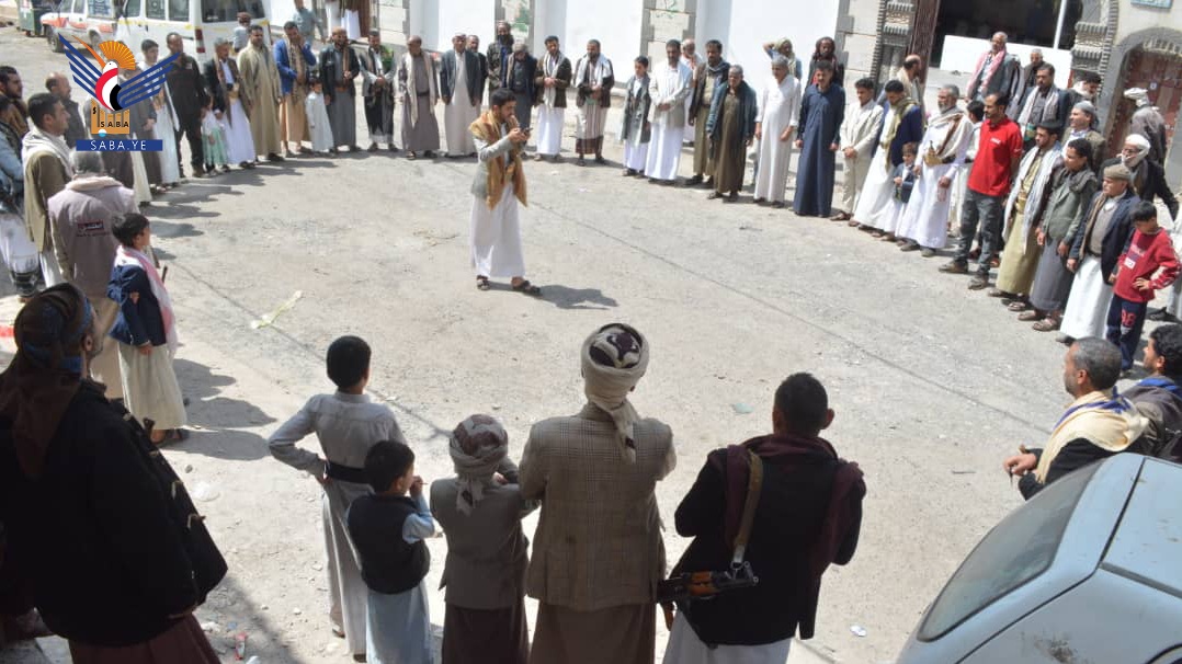 وقفات حاشدة في أمانة العاصمة نصرة لفلسطين وتنديداً بجرائم العدو الصهيوني 