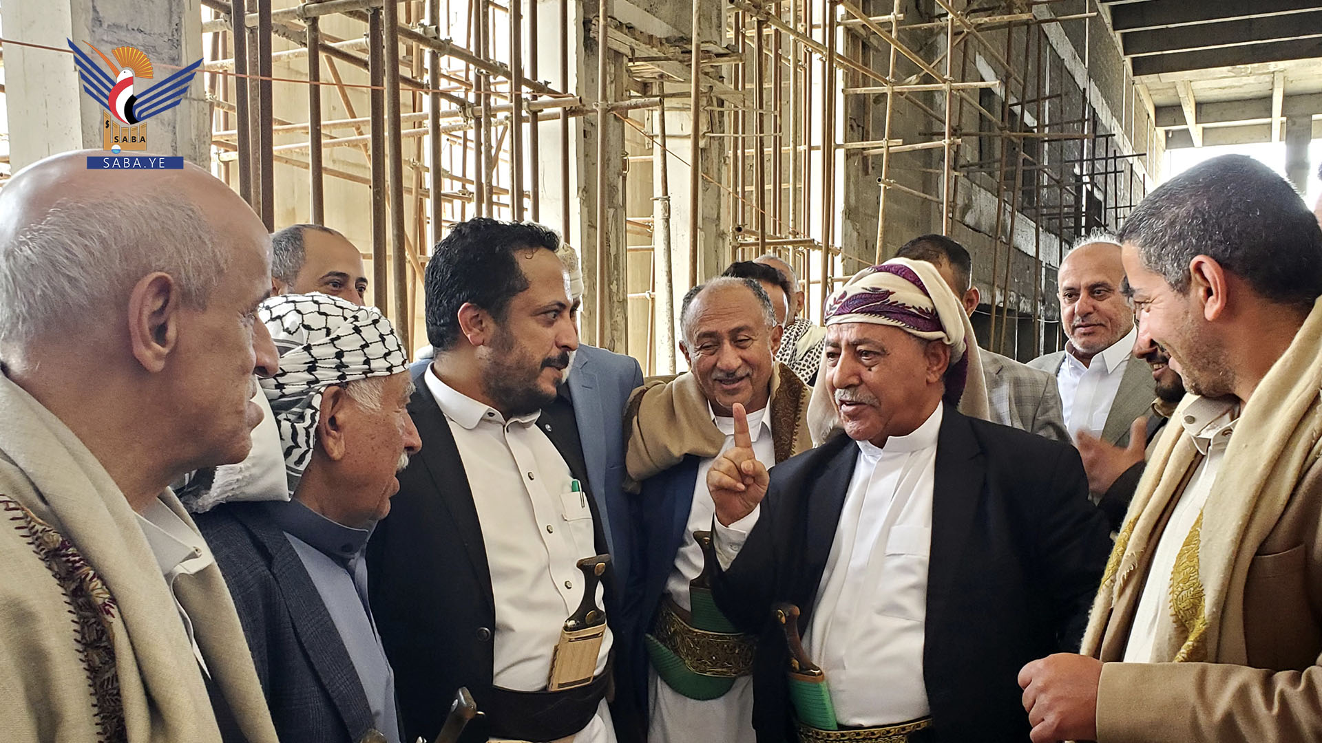 رئيس مجلس النواب يزور مبنى المجلس الجديد قيد الإنشاء بالعاصمة صنعاء