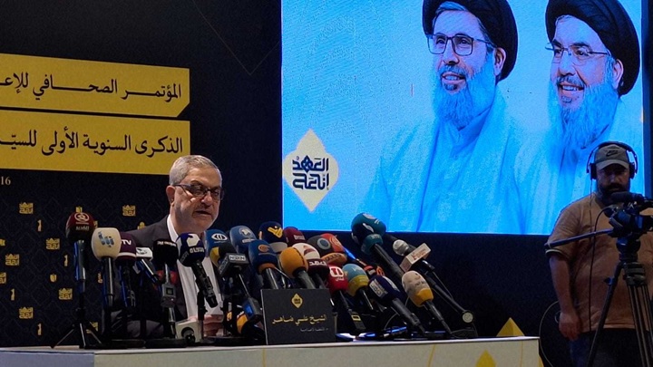 حزب الله يعلن إطلاق فعاليات الذكرى السنوية الأولى للسيدين نصر الله وصفي الدين