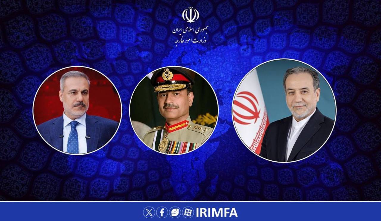 عراقجي يبحث مع قائد الجيش الباكستاني ووزير الخارجية التركي تطورات المنطقة