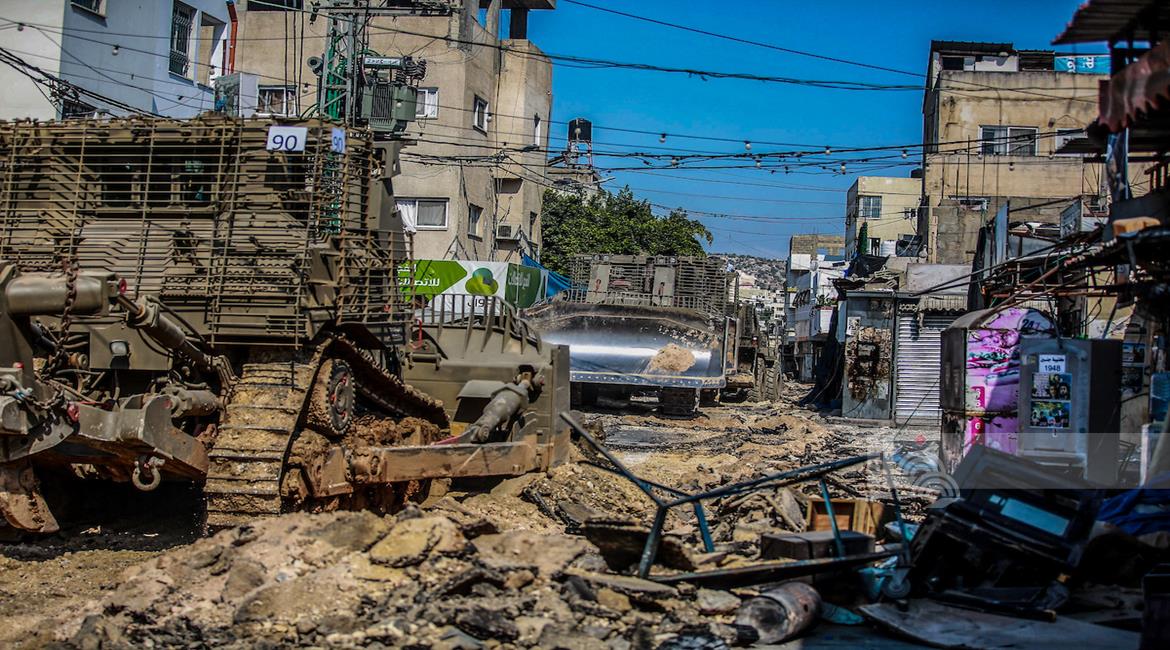 العدوان الصهيوني على جنين ومخيمها يدخل شهره السابع ونزوح 22 ألفا فلسطينيا