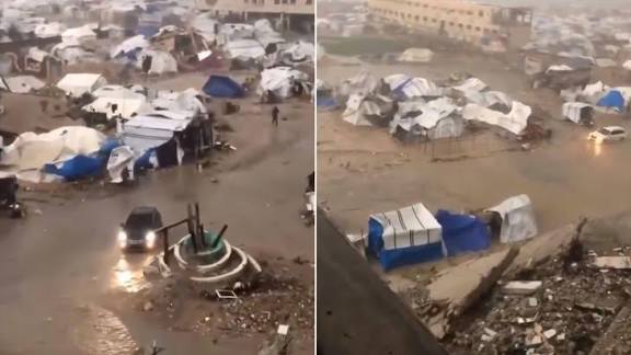 المنظمات الفلسطينية: أكثر من مليون ونصف فقدوا منازلهم في غزة وبحاجة خيام