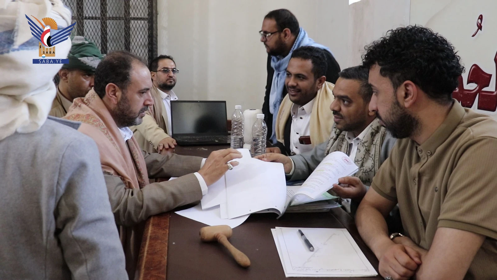 رئيس هيئة التفتيش القضائي يتفقد سير العمل بالشعبة والمحكمة الجزائية المتخصصة بأمانة العاصمة