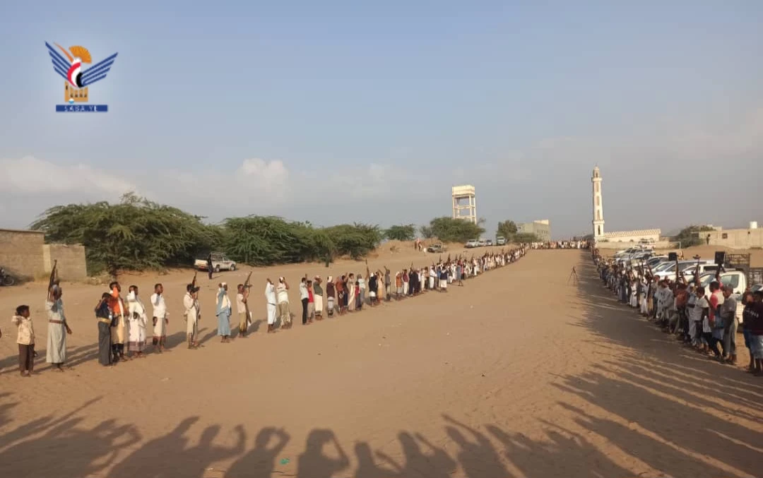 الحديدة .. وقفة بمديرية السخنة إعلاناً للنفير في مواجهة العدو