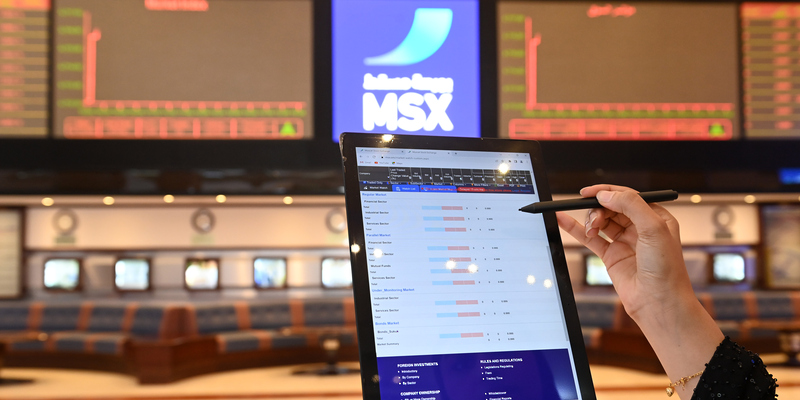 قيمة التداول ببورصة مسقط تصعد إلى 111.6 مليون ريال عُماني