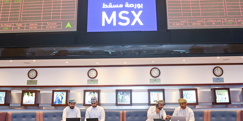 ارتفاع مؤشر بورصة مسقط 360 نقطة