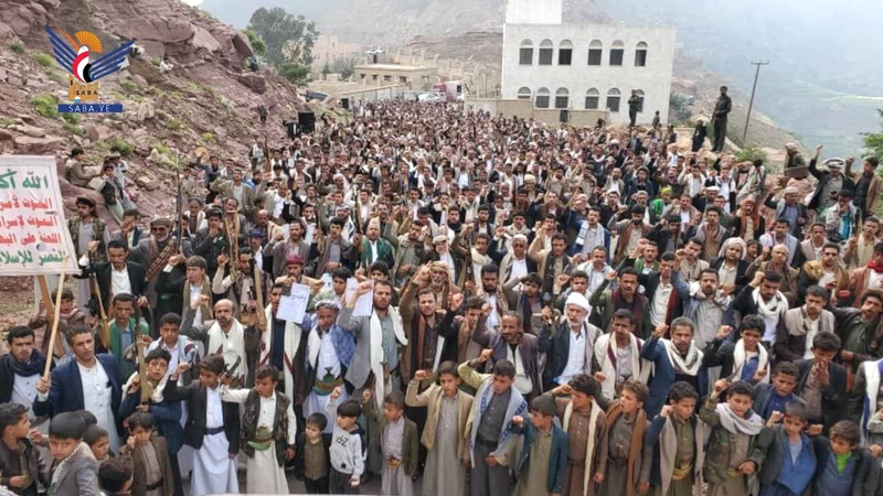 أبناء حجة يخرجون في 321 مسيرة جهادًا وثباتًا واستنفارًا مع غزة