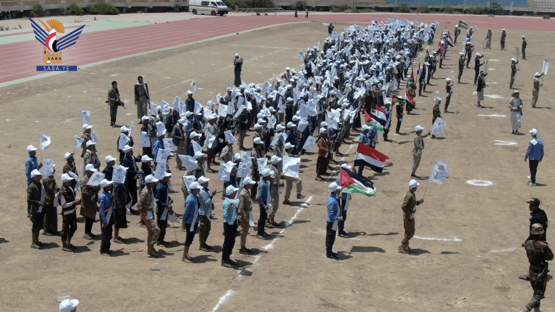 عرض كشفي لطلاب المدارس الصيفية النموذجية في ذمار