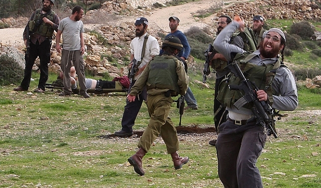 مستوطنون ينفذون أعمال استفزازية قرب منازل الفلسطينيين جنوب الخليل