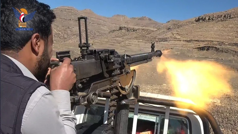 تطبيق قتالي لخريجي دورات طوفان الأقصى بمربع متنة في محافظة صنعاء