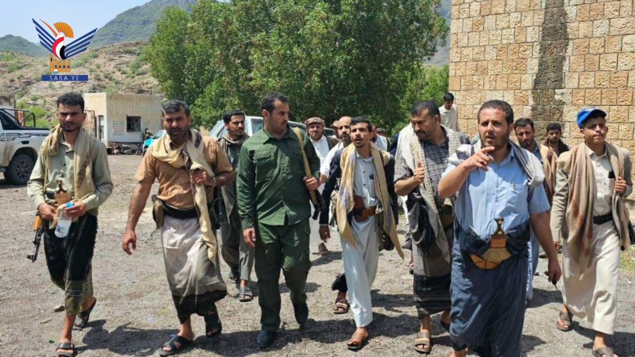 مدير أمن المحويت يتفقد مستوى الأداء الأمني بمديرية بني سعد