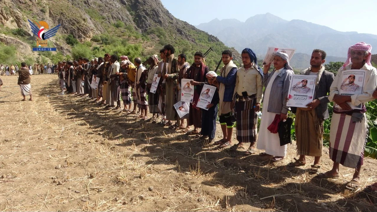  قبائل بني ساوي بالقفر في إب تؤكد ثبات الموقف واستمرار التعبئة