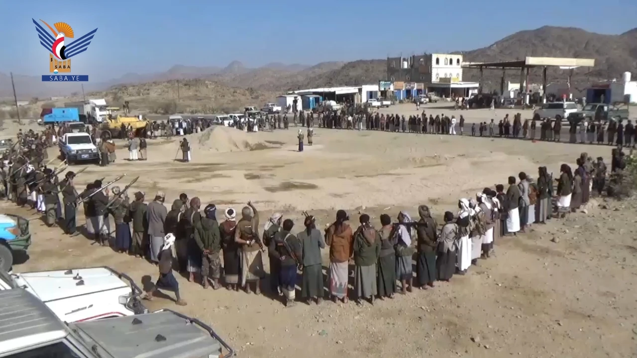 مأرب .. لقاء مسلح لقبائل الصعاترة تأكيداً على الجهوزية واستمرار التعبئة