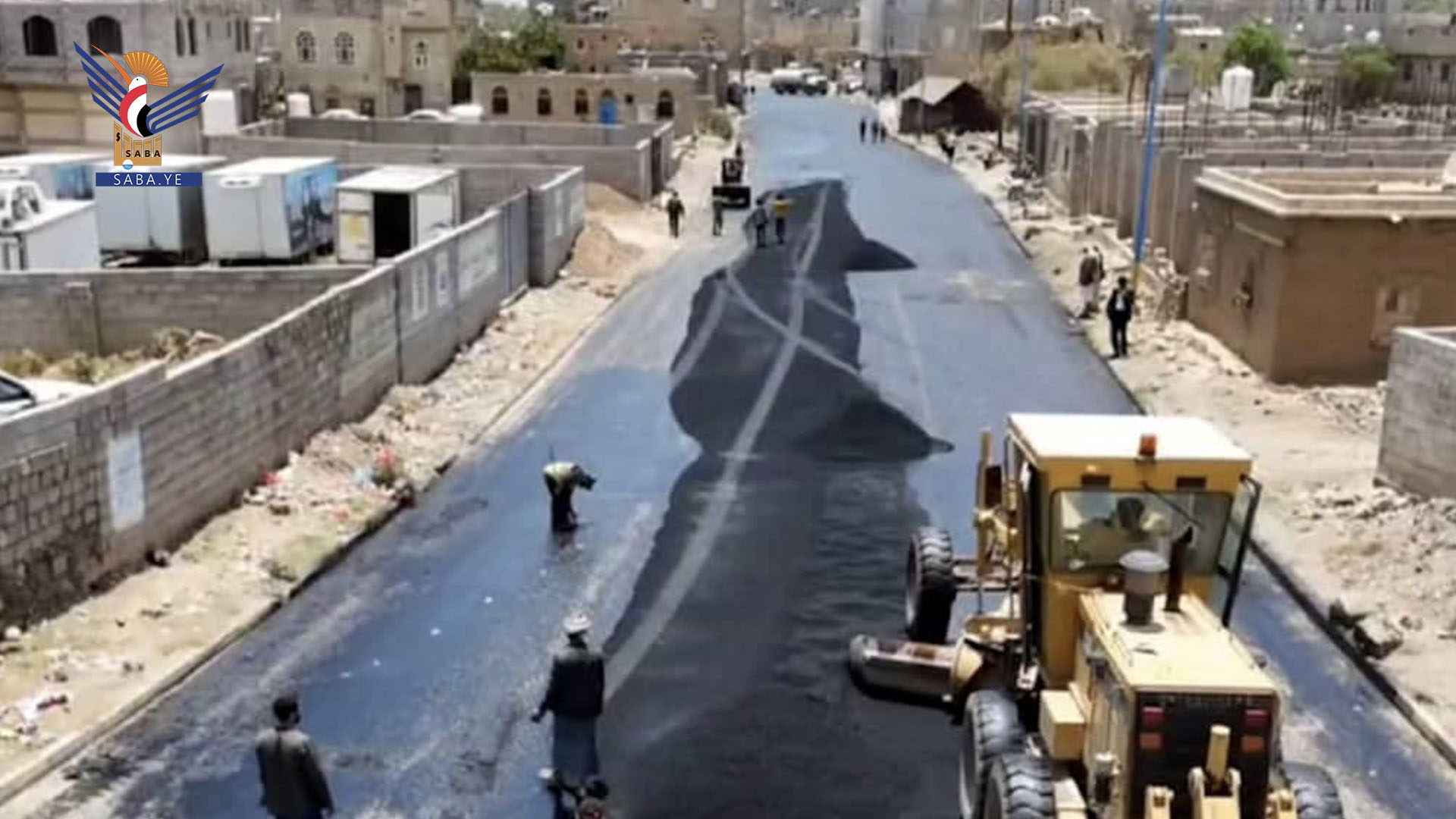 تدشين المرحلة الثانية لمشروع إعادة تأهيل شارع الزكاة في مدينة عمران