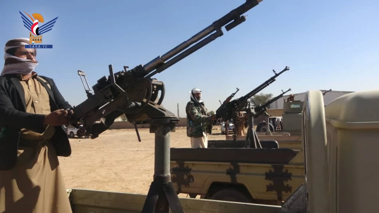 وقفة في بني الحارث بالأمانة لإعلان النفير والجهوزية