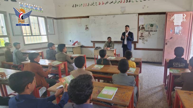 تفقد الدورة الصيفية في مدرسة الشهيد الصماد بمركز محافظة حجة