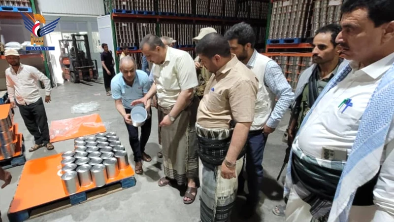  استئناف عملية الإنتاج في مصنع متعثر في الحديدة