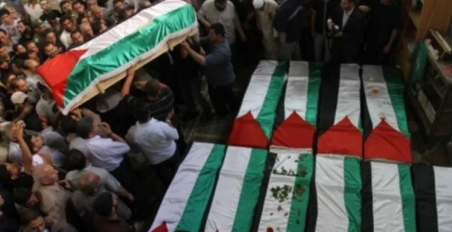 تشييع رفات أكثر من 100 شهيد تم انتشالهم من تحت الأنقاض في غزة