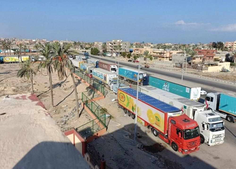 "الإعلامي"بغزة:دخول 173 شاحنة مساعدات إلى قطاع غزة أمس