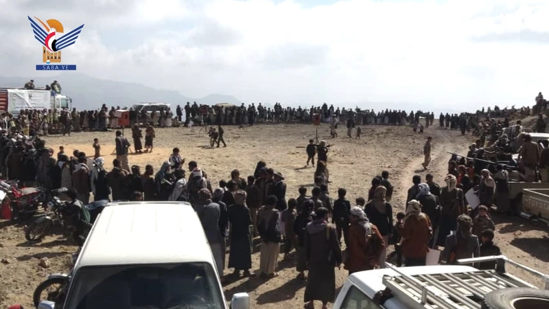 لقاء مسلح في مديرية بني مطر تأكيدًا على الجهوزية وتنديدًا بالإساءة للقرآن الكريم