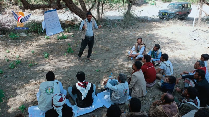 أنشطة إرشادية بمديريتي بني سعد وجبل المحويت لتعزيز الإنتاج الزراعي والحيواني