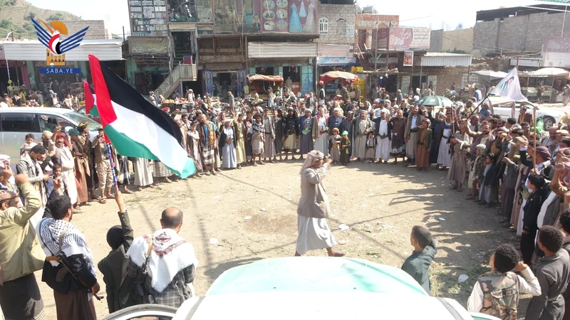 محافظة صنعاء.. مسيرات ووقفات قبلية حاشدة وفاء للشهداء وتضامنًا مع غزة